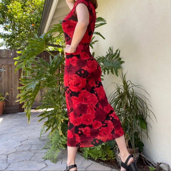 90’s American vintage sheer mesh maxi dress - Picture 7 of 14